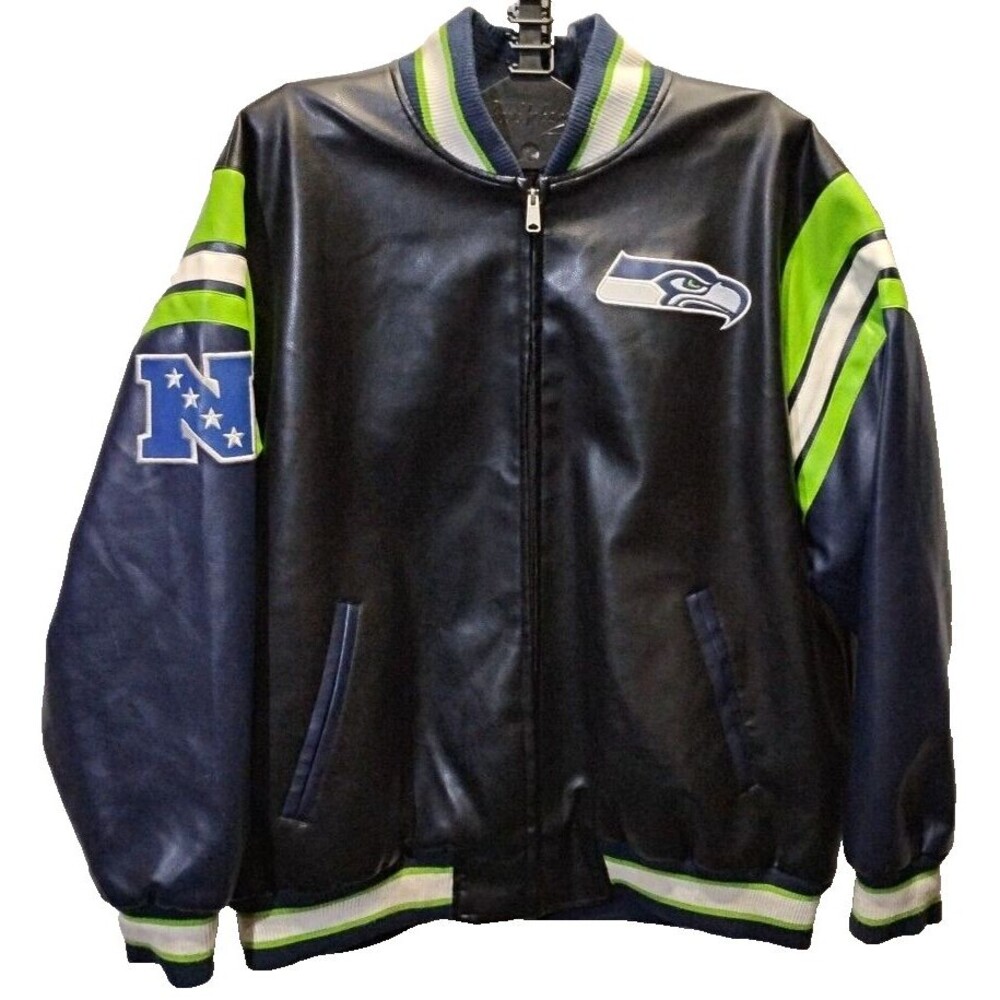 Seattle Seahawks G-III Varsity Jacket 3XL Officially Licensed NFL Faux Leather